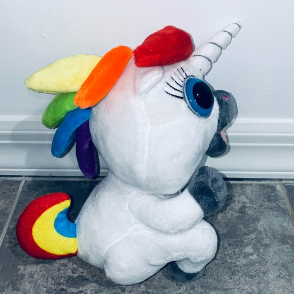 Dookie the Pooping Rainbow Unicorn Plush Squatty Potty Stuffed Toy Animal - Picture 3 of 8